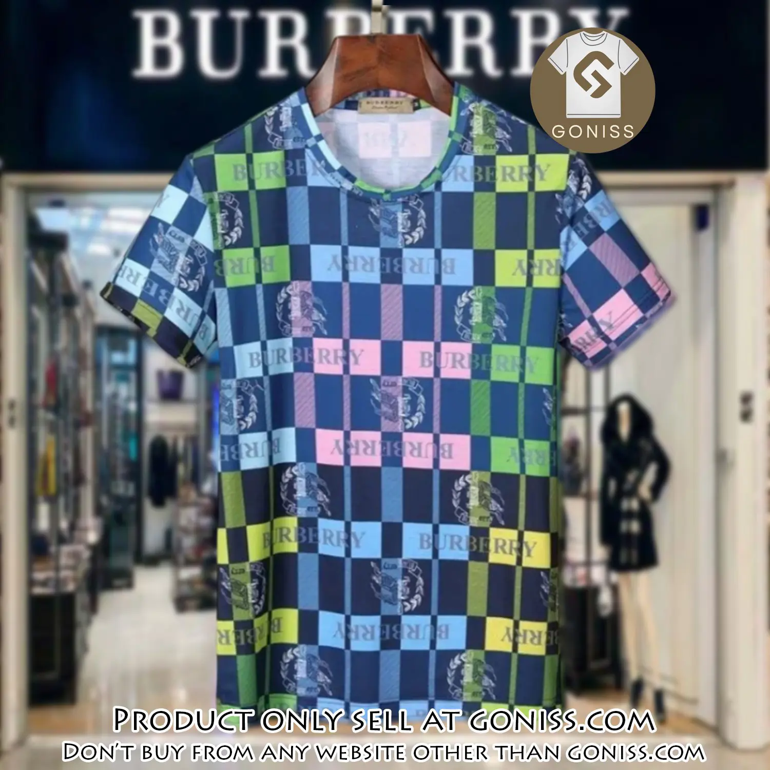 Burberry multicolor black luxury brand unisex tshirt outfit for men women gn0416602